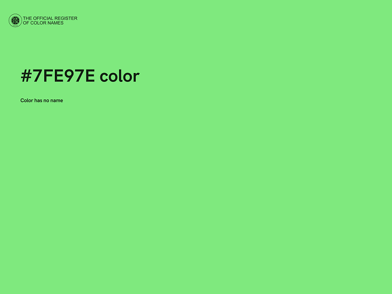 #7FE97E color image