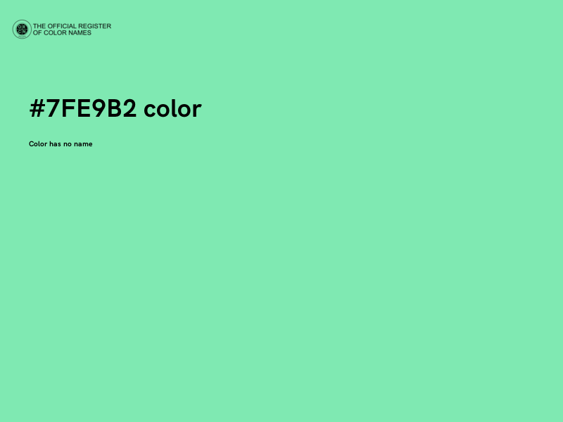 #7FE9B2 color image