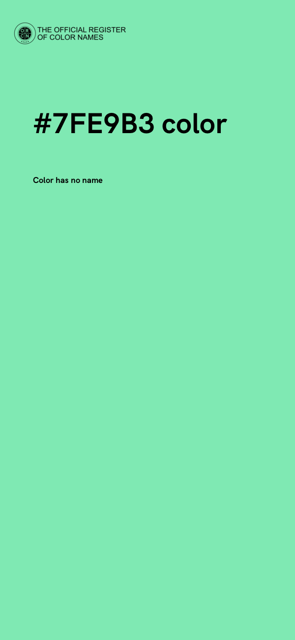 #7FE9B3 color image