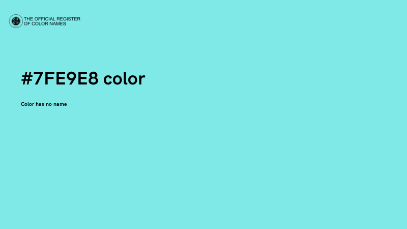 #7FE9E8 color image