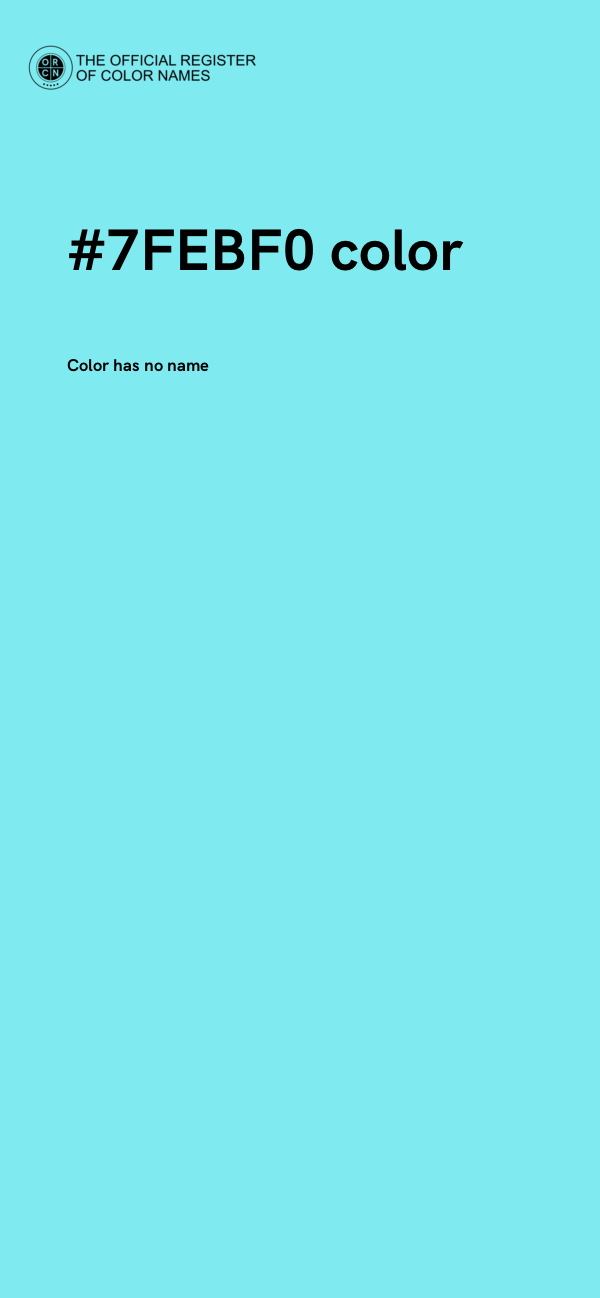#7FEBF0 color image