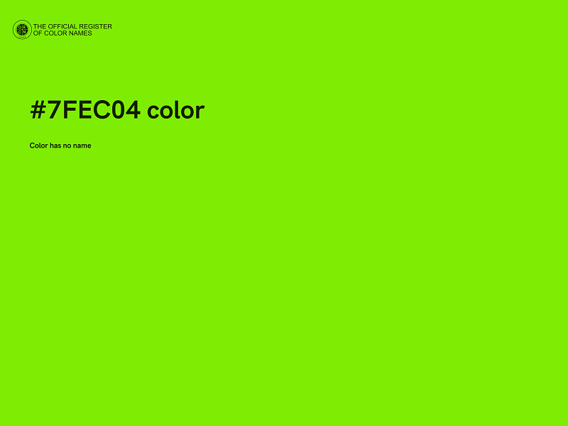 #7FEC04 color image