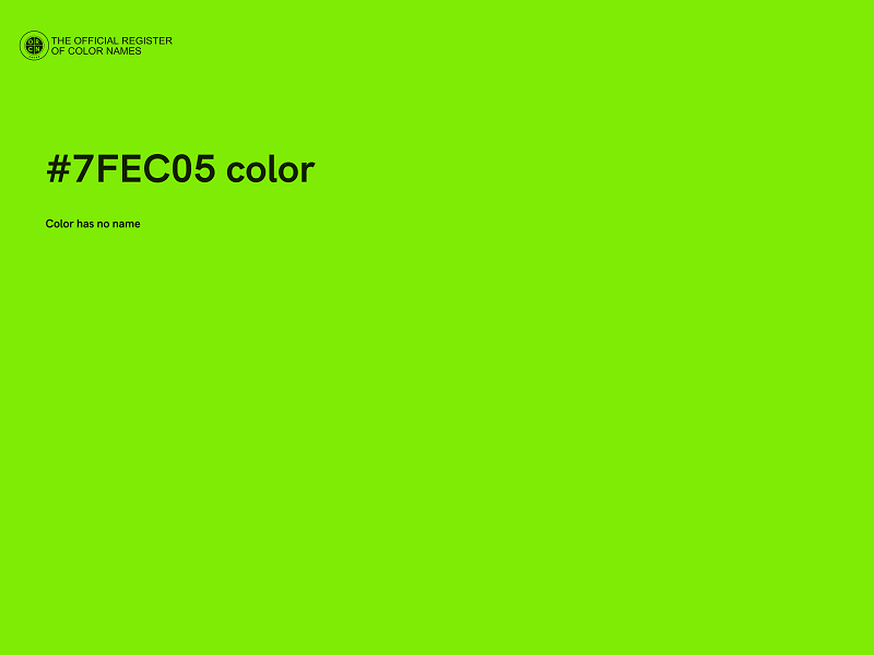 #7FEC05 color image