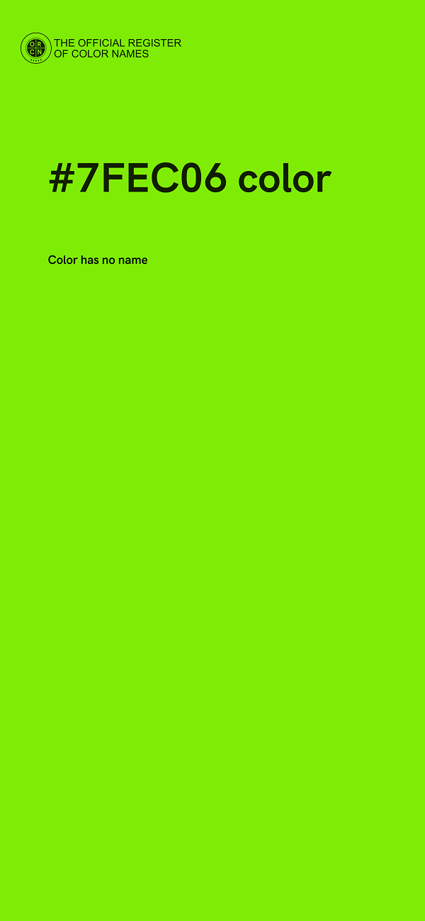 #7FEC06 color image