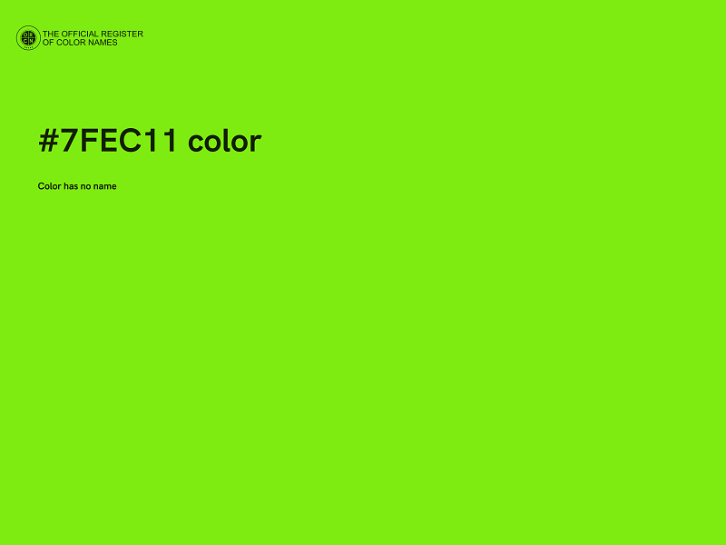 #7FEC11 color image