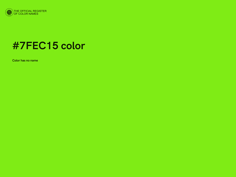 #7FEC15 color image