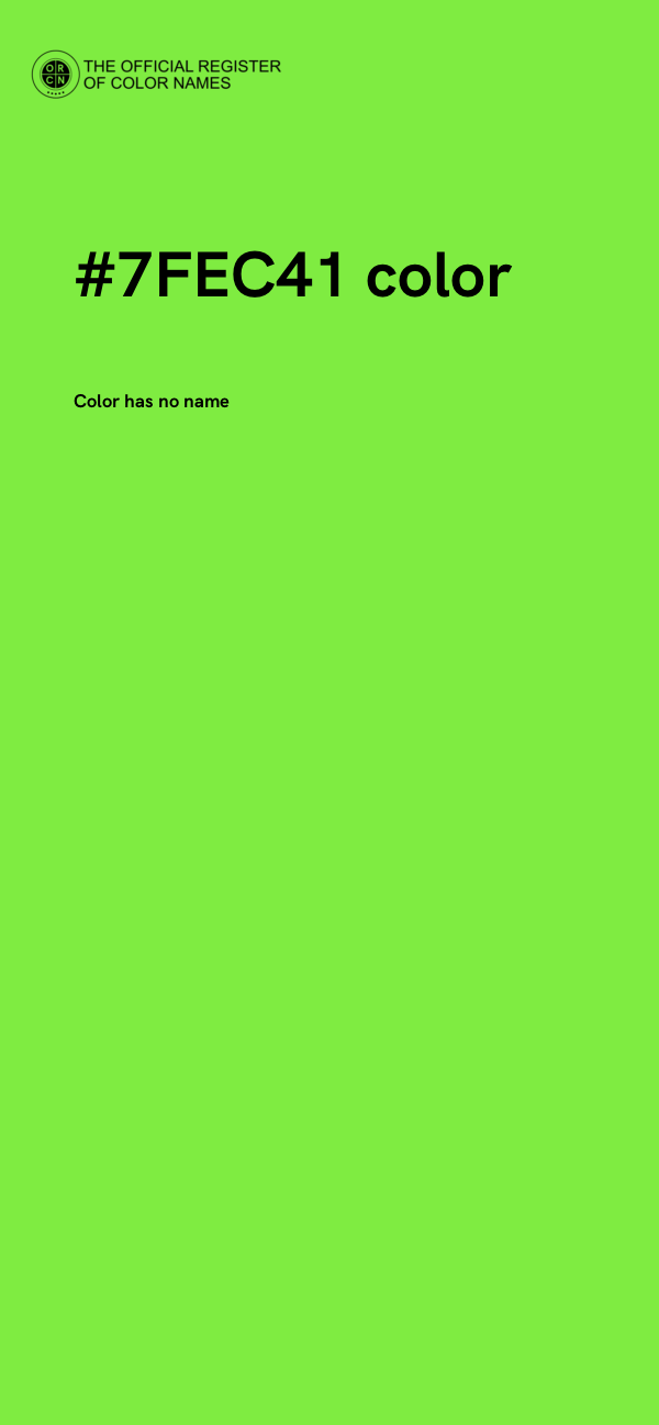 #7FEC41 color image