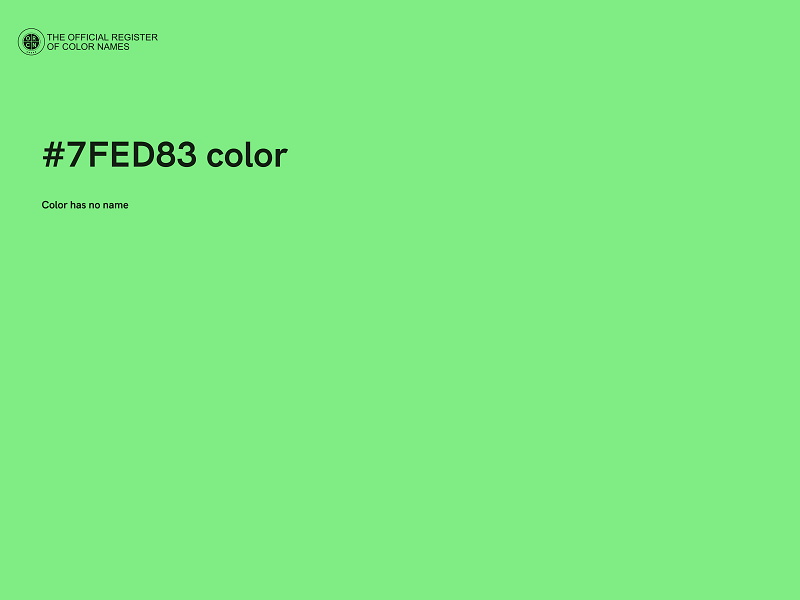 #7FED83 color image