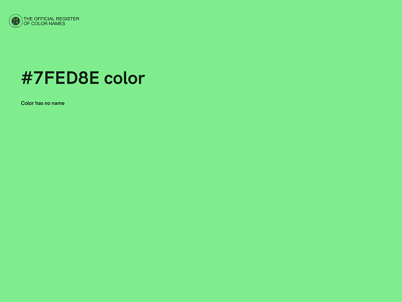 #7FED8E color image