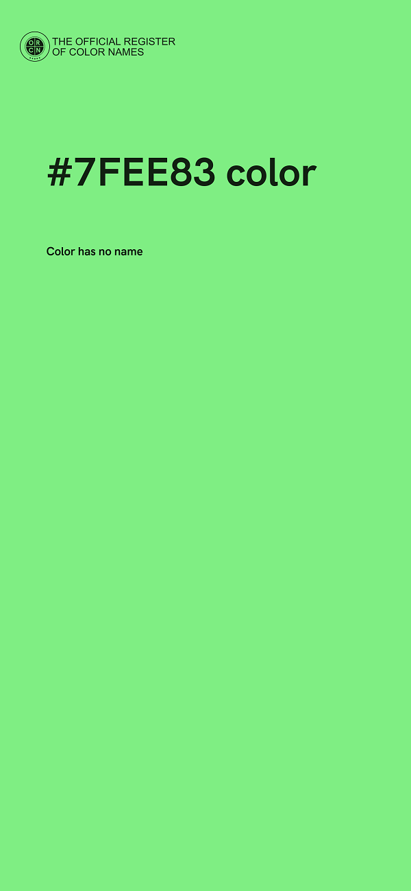 #7FEE83 color image