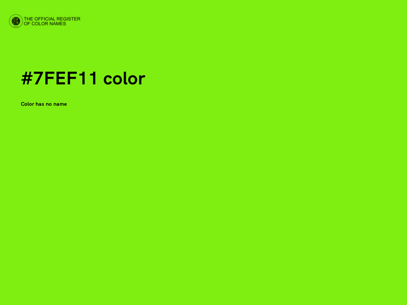 #7FEF11 color image