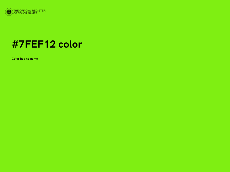 #7FEF12 color image