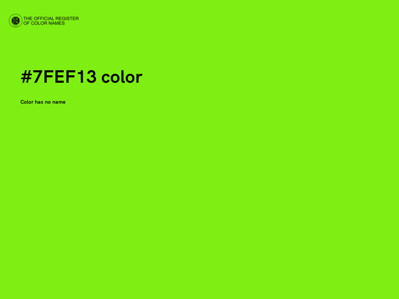 #7FEF13 color image