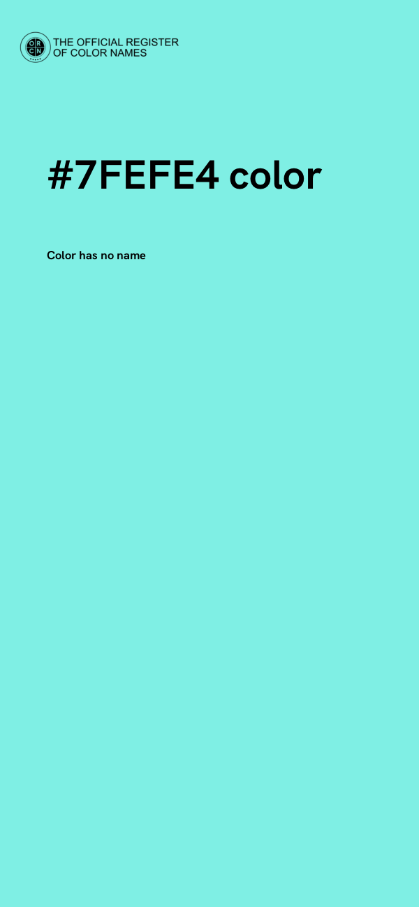 #7FEFE4 color image