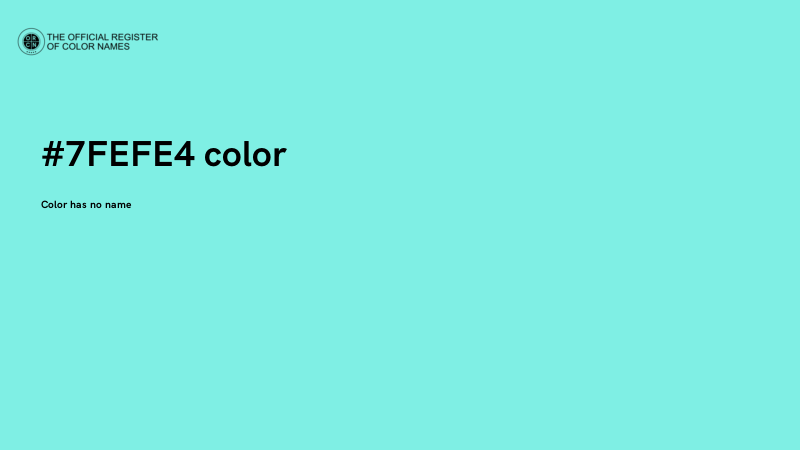 #7FEFE4 color image