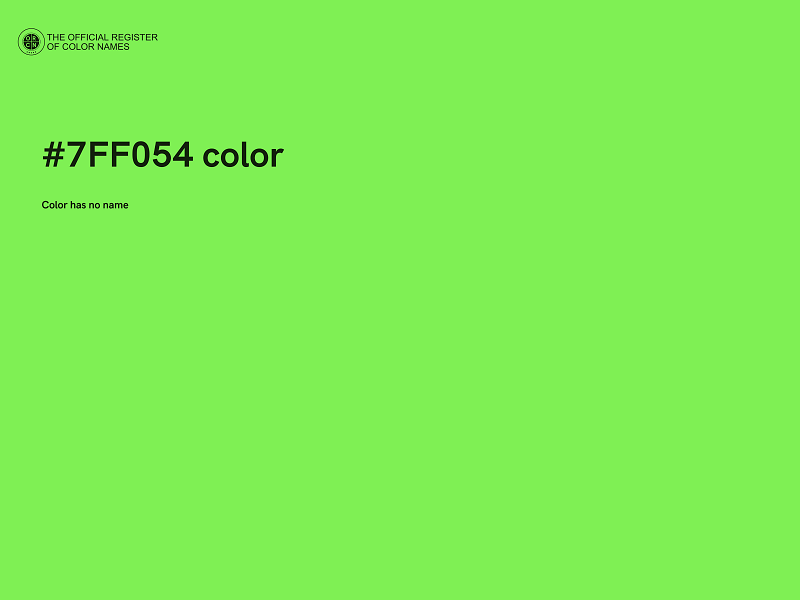 #7FF054 color image