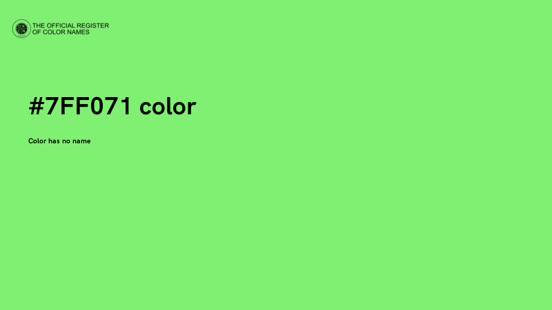 #7FF071 color image