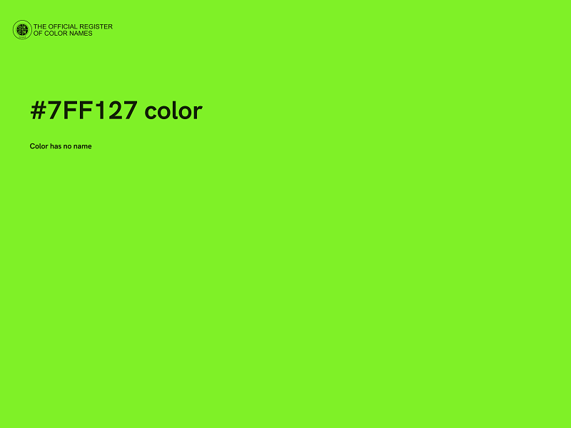 #7FF127 color image