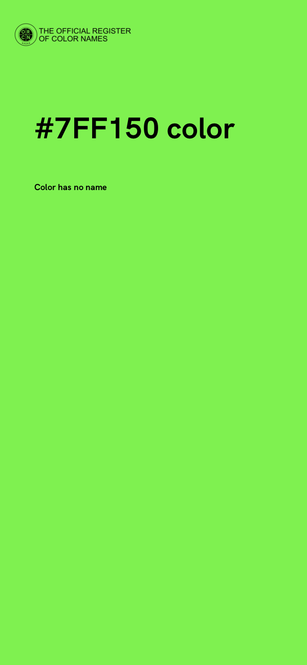 #7FF150 color image