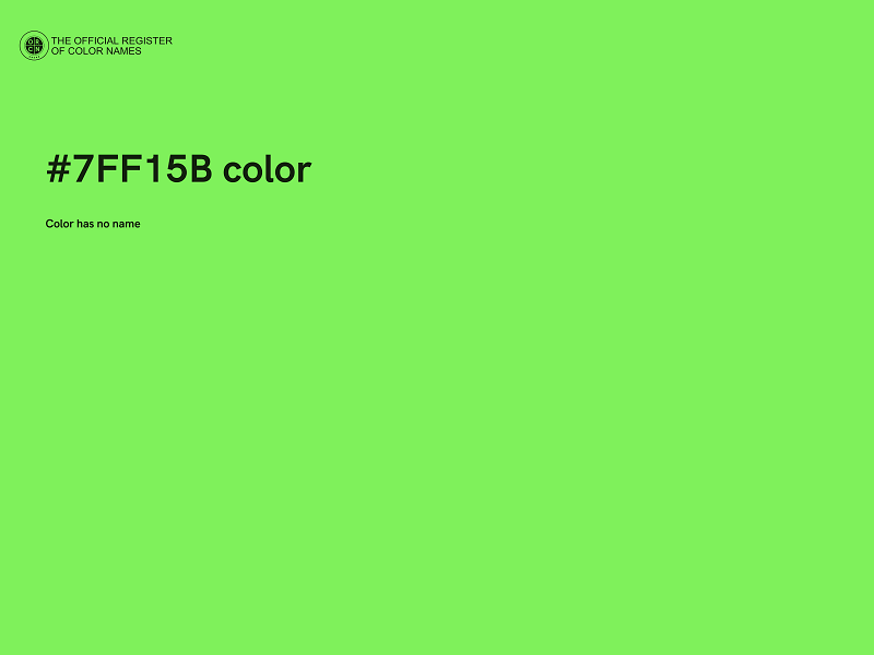 #7FF15B color image