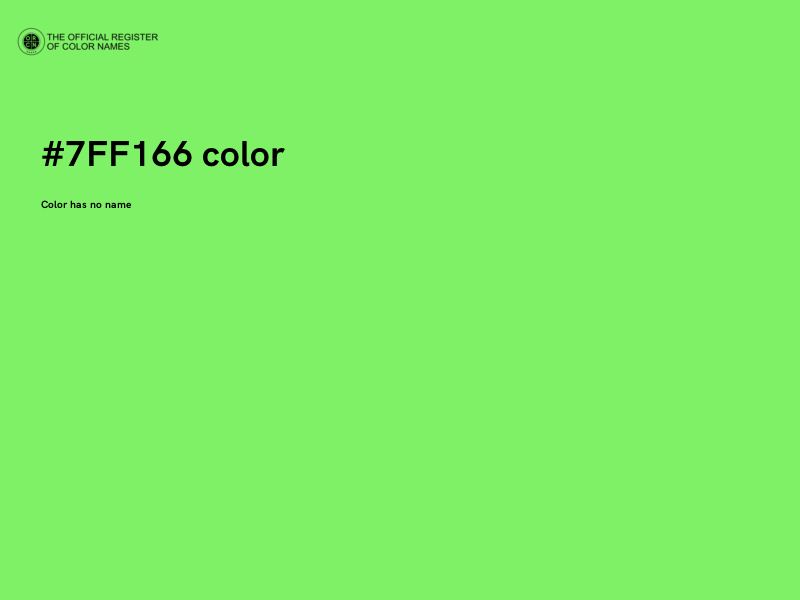 #7FF166 color image