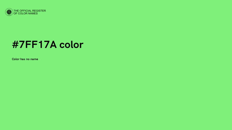 #7FF17A color image