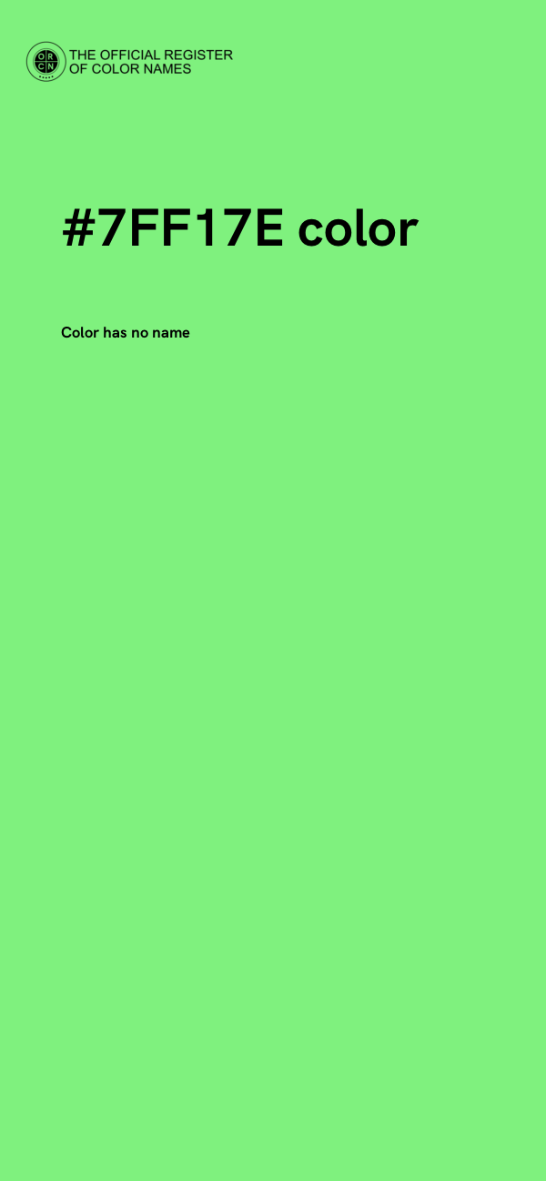 #7FF17E color image