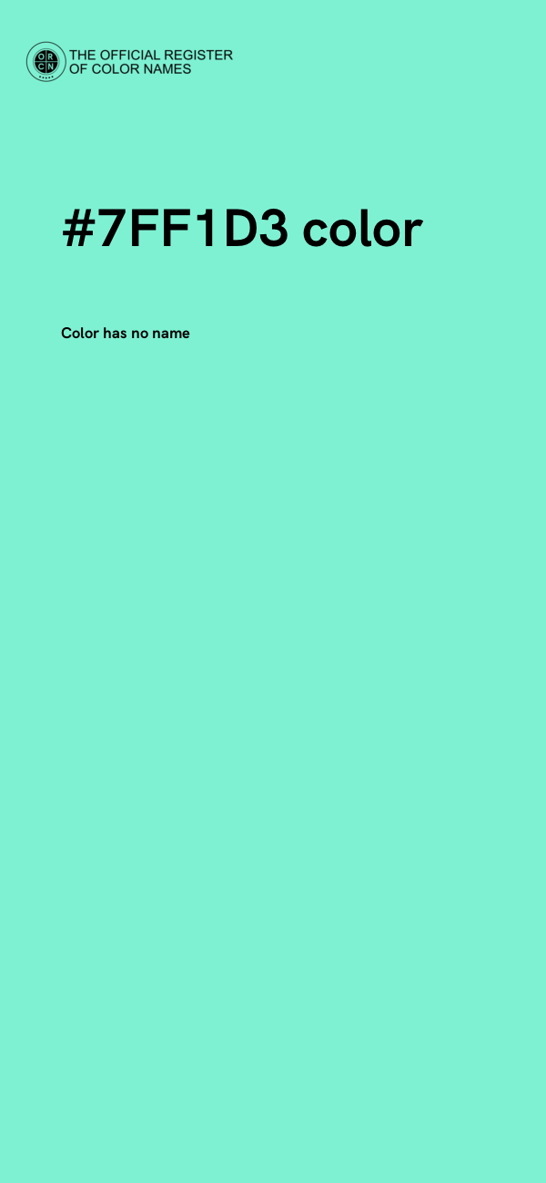 #7FF1D3 color image
