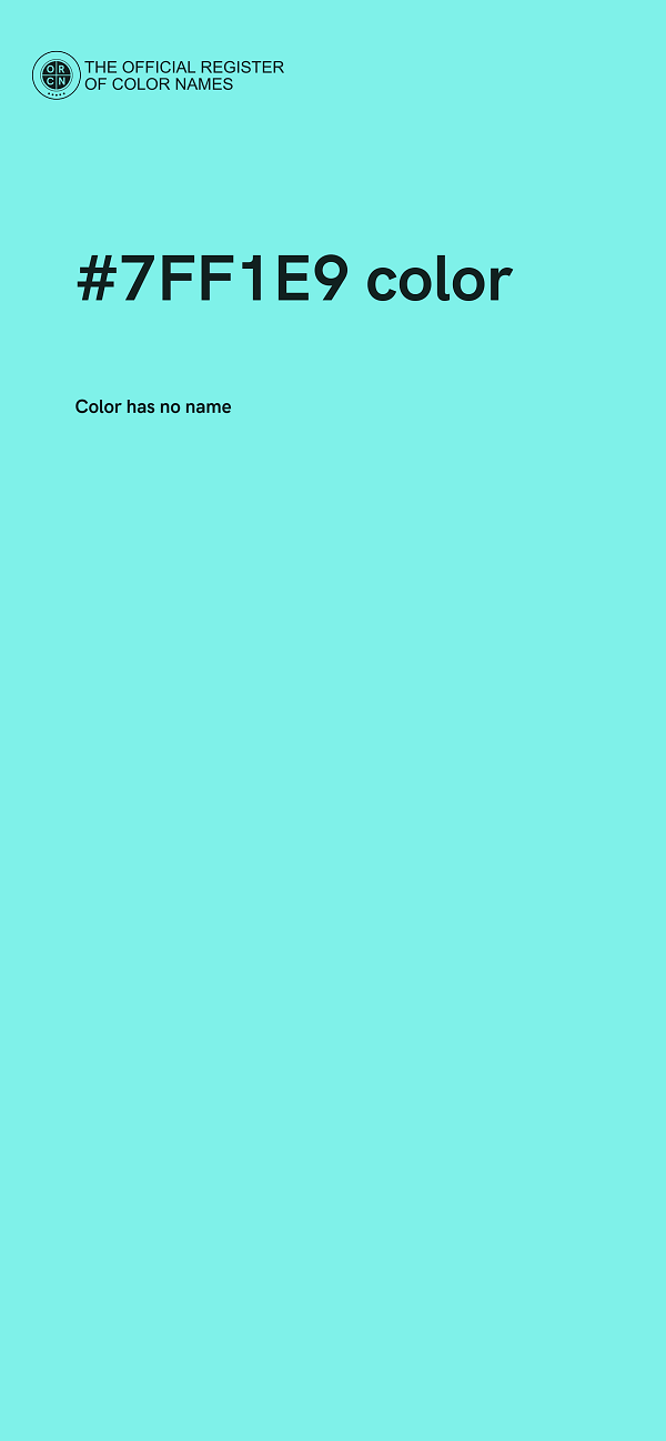 #7FF1E9 color image