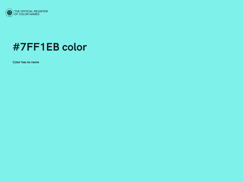 #7FF1EB color image