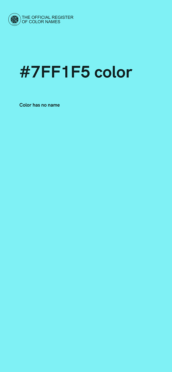 #7FF1F5 color image