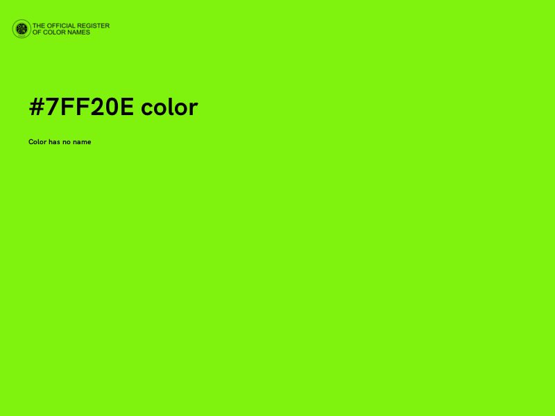 #7FF20E color image