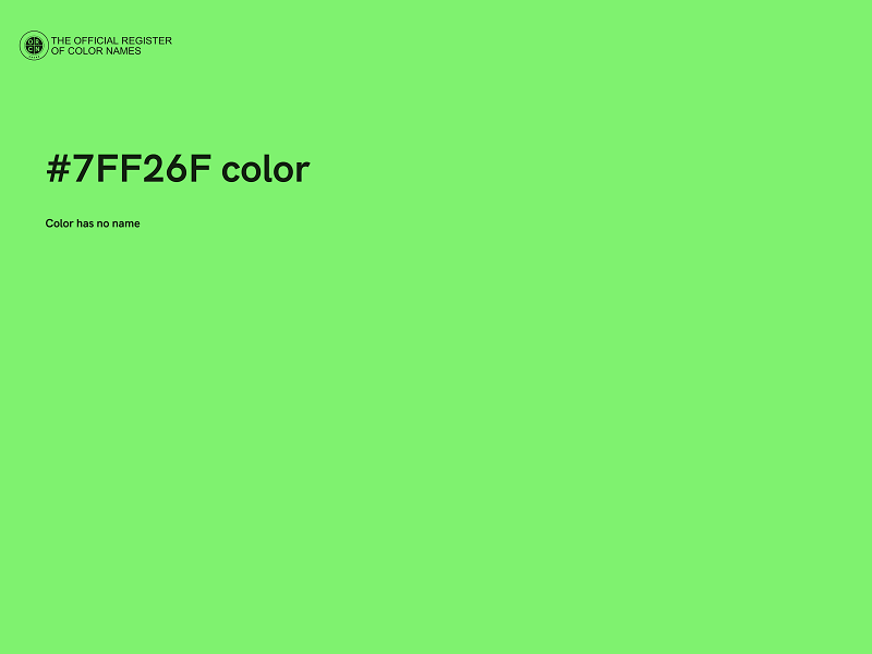 #7FF26F color image