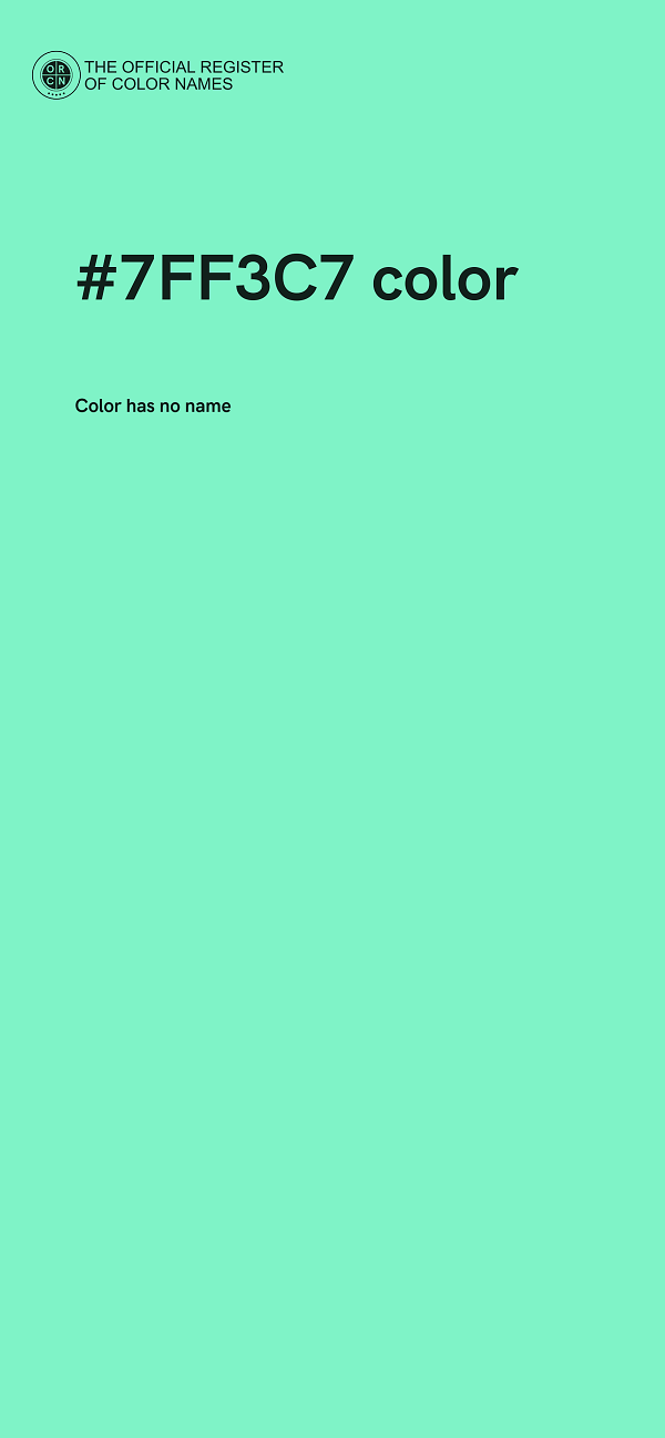 #7FF3C7 color image