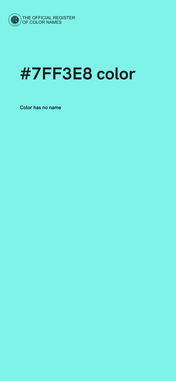 #7FF3E8 color image