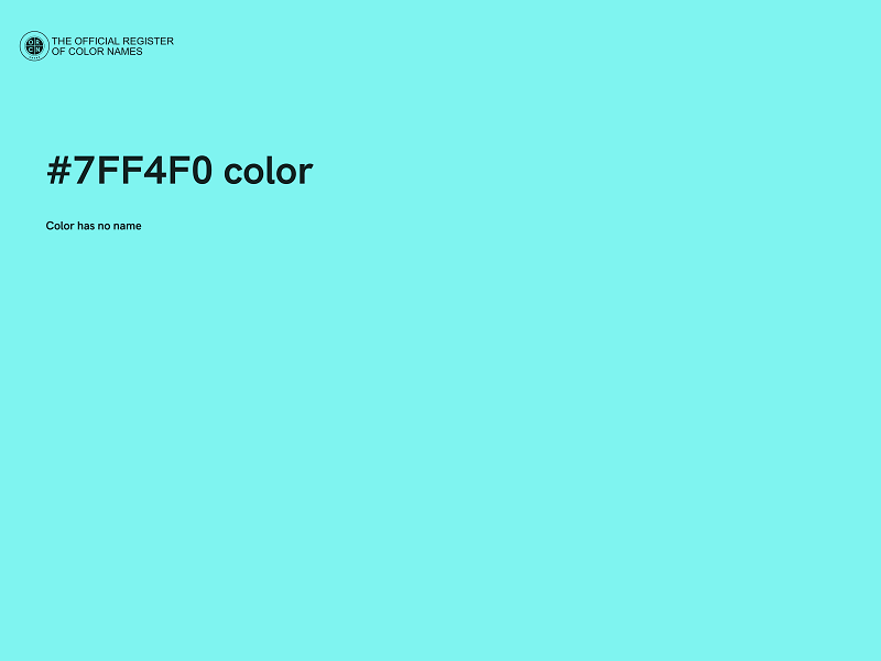 #7FF4F0 color image