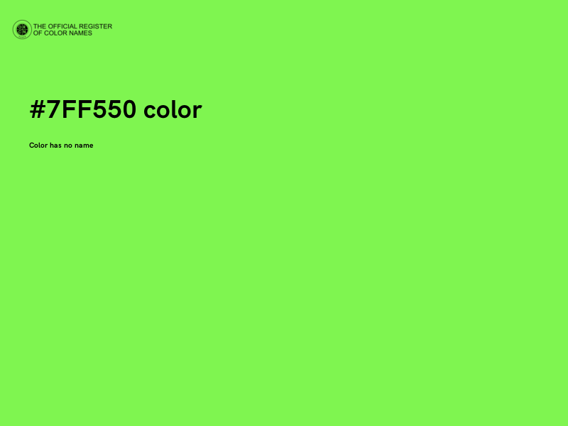 #7FF550 color image