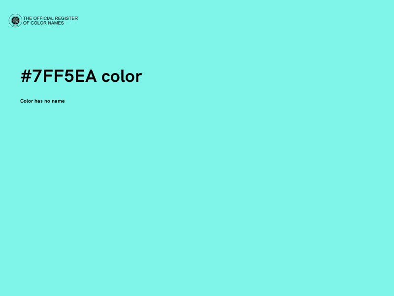 #7FF5EA color image