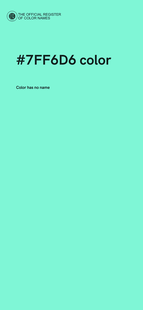 #7FF6D6 color image