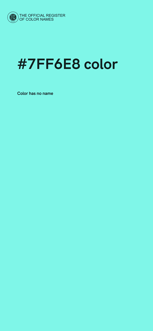 #7FF6E8 color image