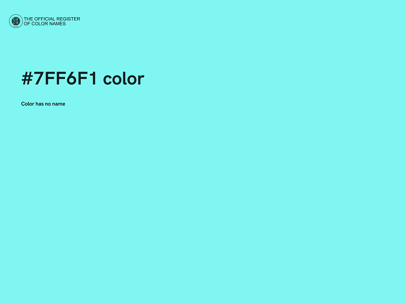 #7FF6F1 color image