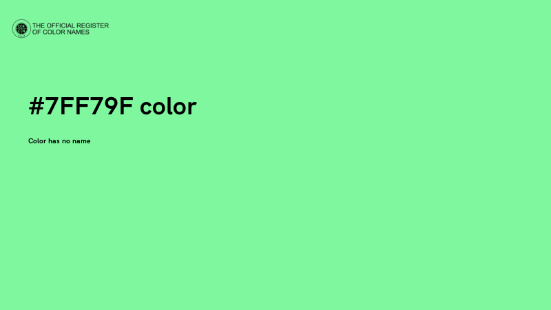 #7FF79F color image