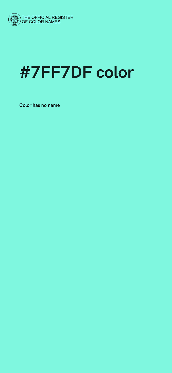 #7FF7DF color image