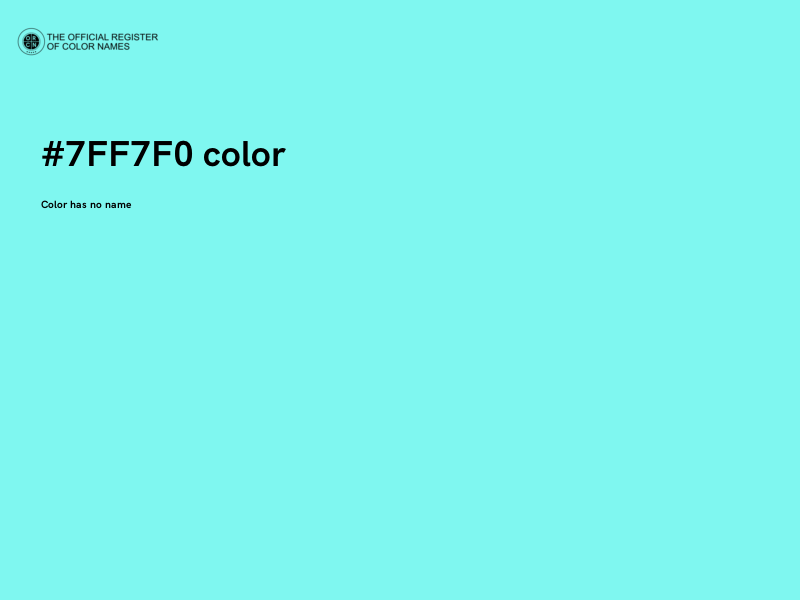 #7FF7F0 color image