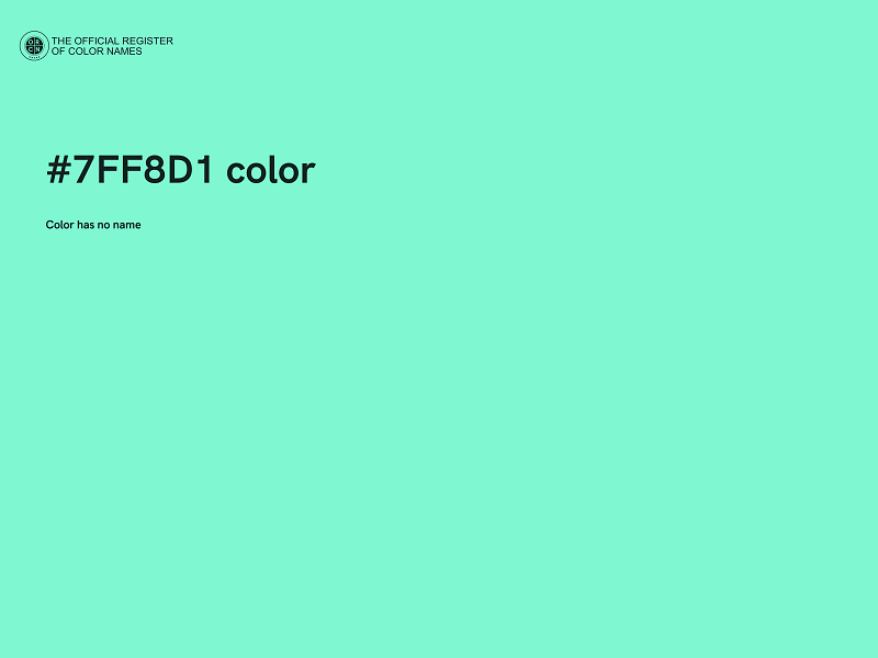 #7FF8D1 color image