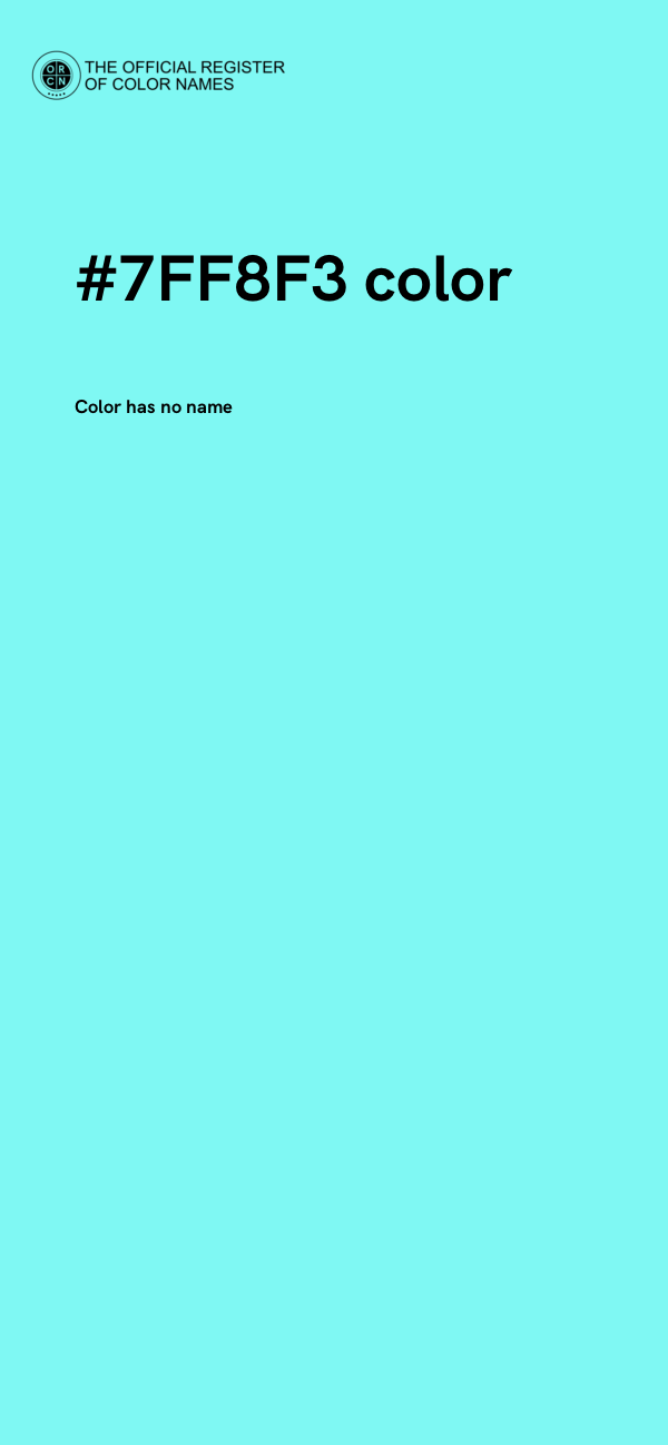#7FF8F3 color image