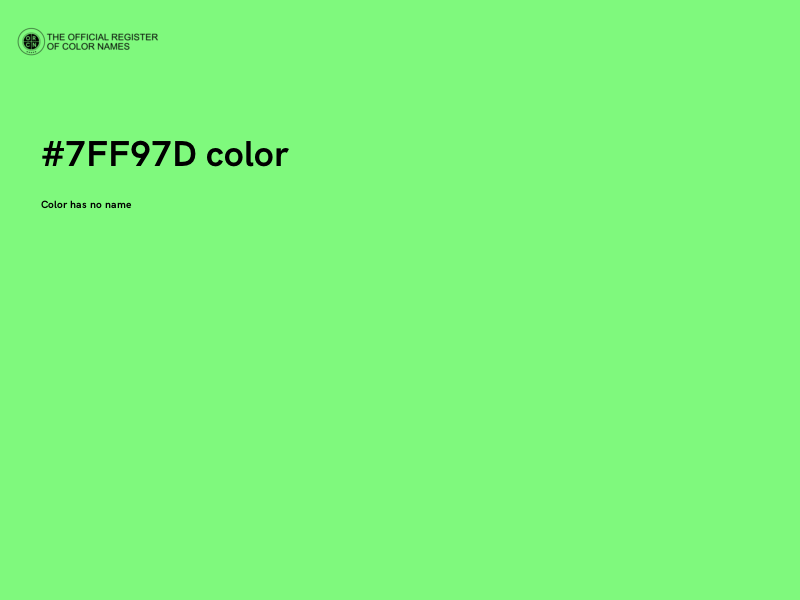 #7FF97D color image
