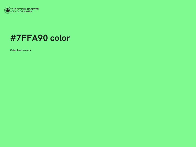 #7FFA90 color image