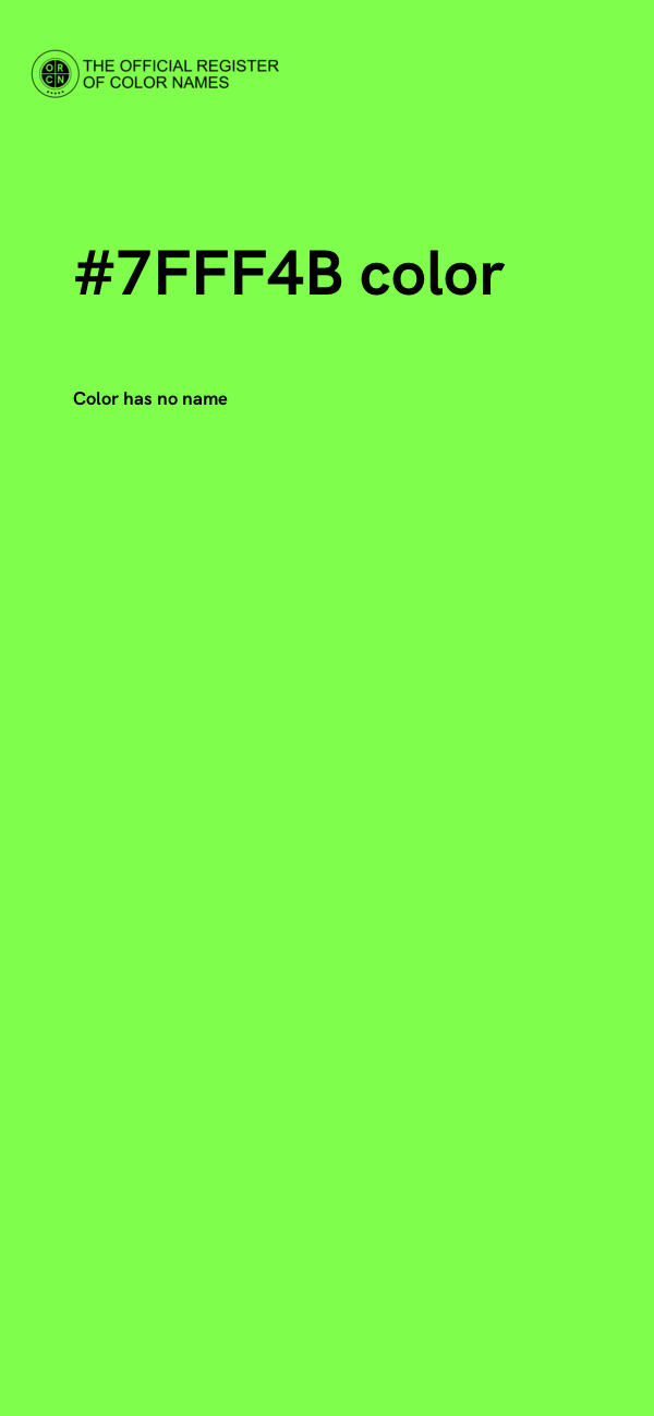 #7FFF4B color image