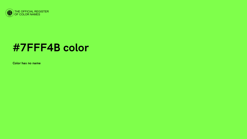 #7FFF4B color image